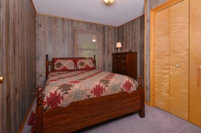Lakeview bedroom with king size bed