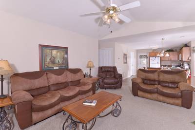 River Escape living room with recliner