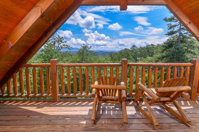 Rainbows End upper level balcony