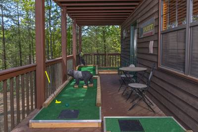 Lower Level Deck Area Putt Putt Course