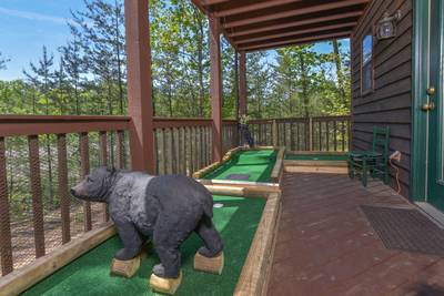 Lower Level Deck Area Putt Putt Course