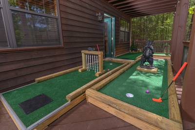 Lower Level Deck Area Putt Putt Course